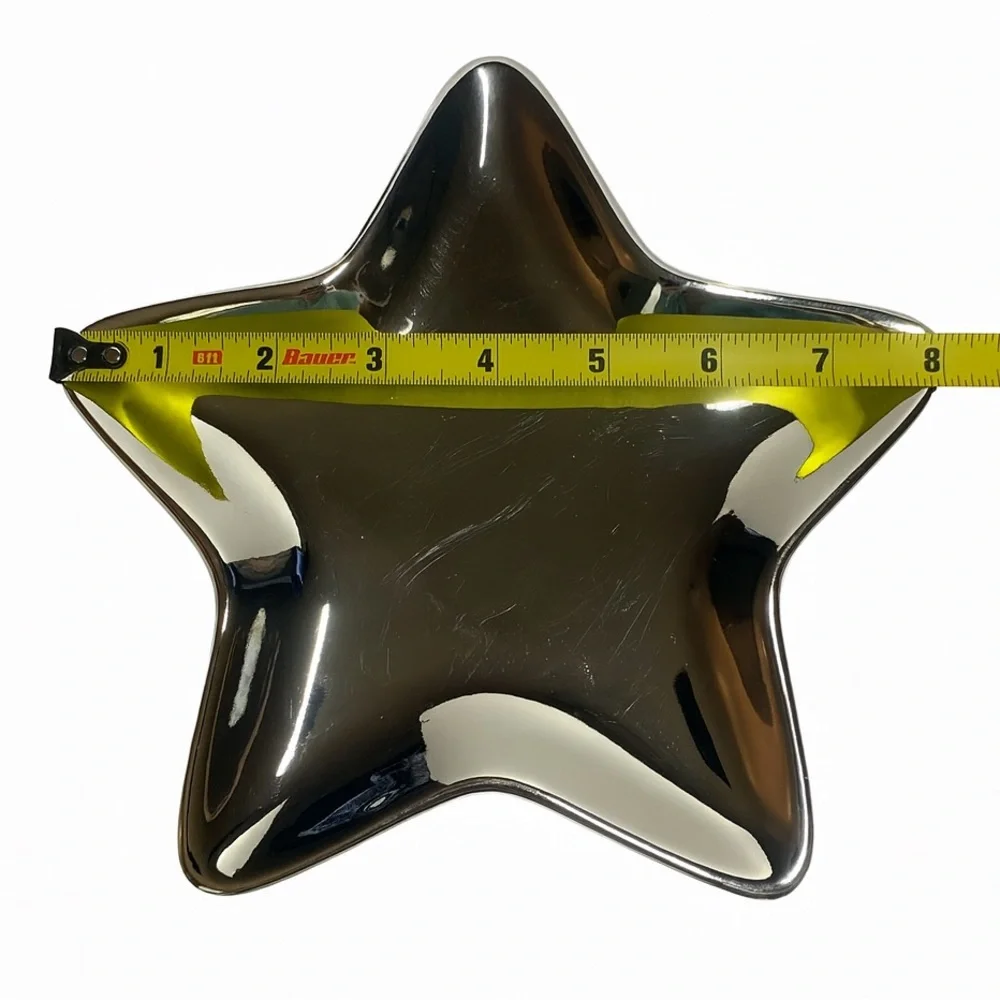 Avon Silver Star Candle Holder | Holiday Decor Vintage 2001 | Original Packaging